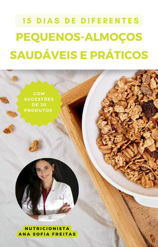 Ebook 15 dias de diferentes pequenos-almoços saudáveis e práticos